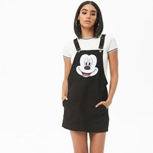 Disney Forever 21 Mickey Mouse Overall Dress